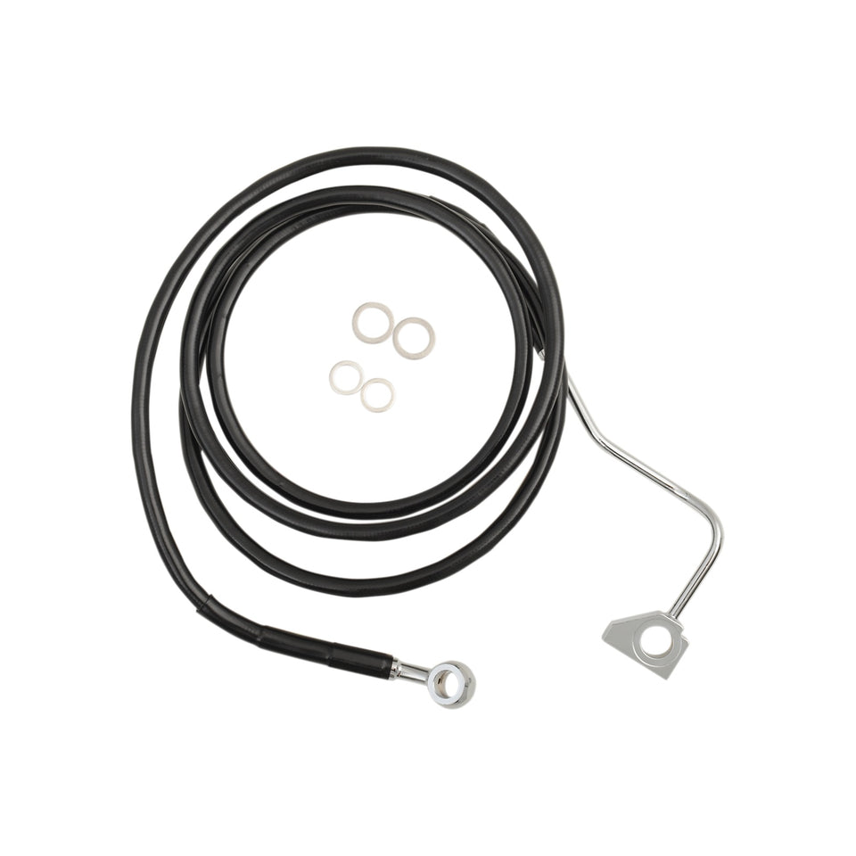 DRAG SPECIALTIES - BRAKE LINE - FRONT (UPPER) - BLACK