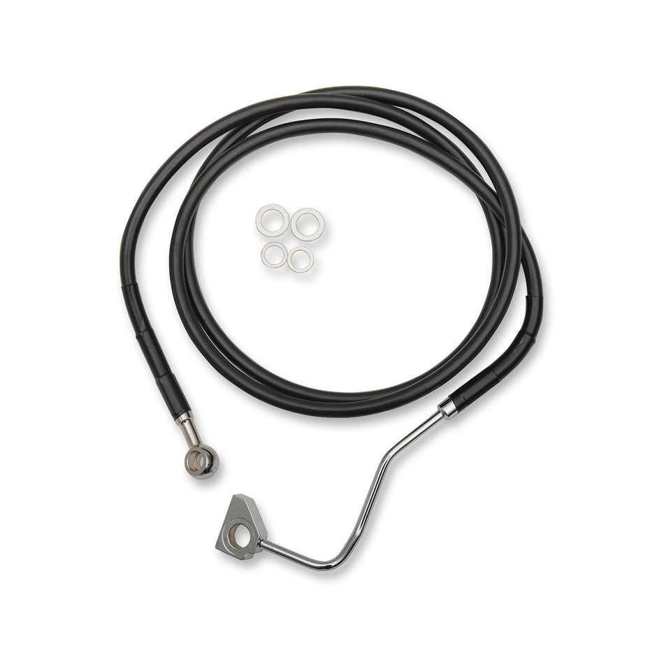 DRAG SPECIALTIES - BRAKE LINE - FRONT (UPPER) - BLACK