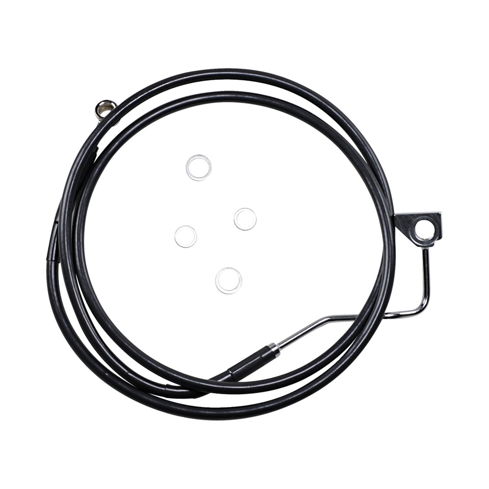 DRAG SPECIALTIES - BRAKE LINE - FRONT (UPPER) - BLACK