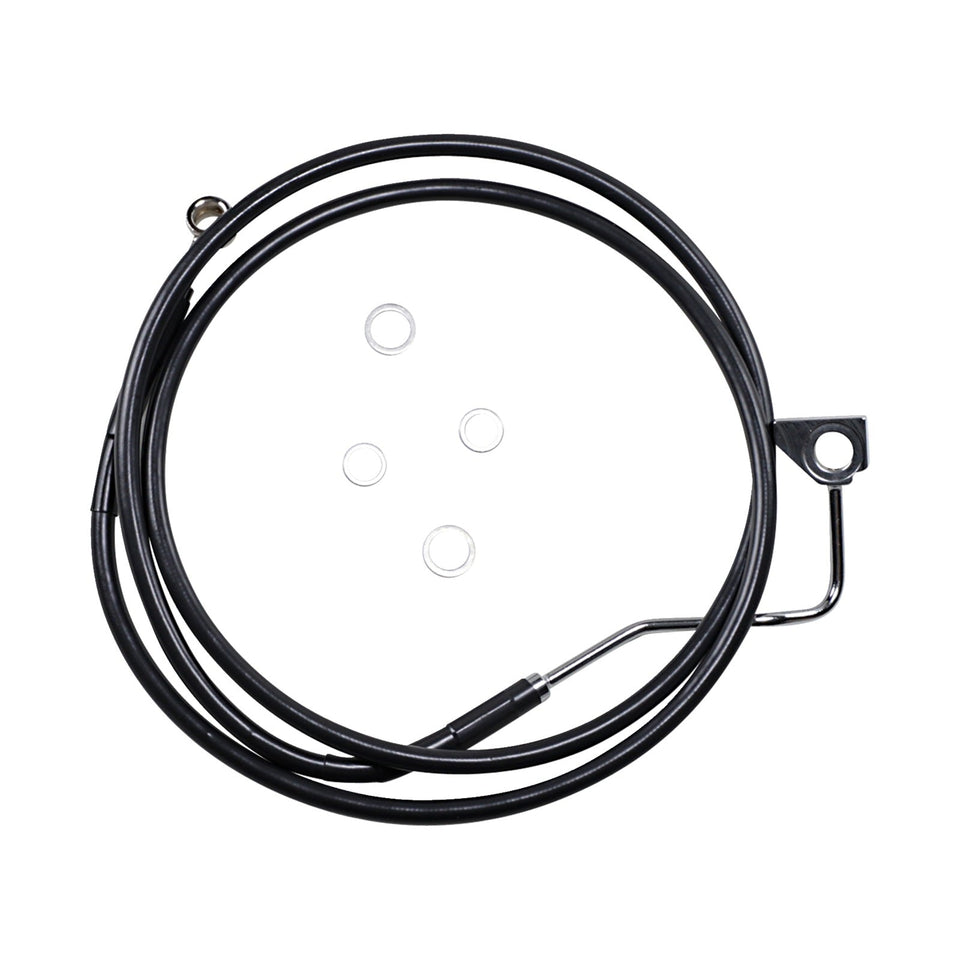 DRAG SPECIALTIES - BRAKE LINE - FRONT (UPPER) - BLACK