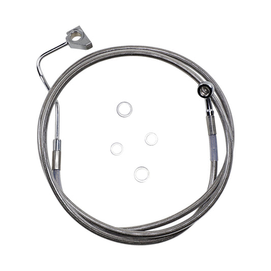 DRAG SPECIALTIES - BRAKE LINE - +4" - STAINLESS STEEL - ABS