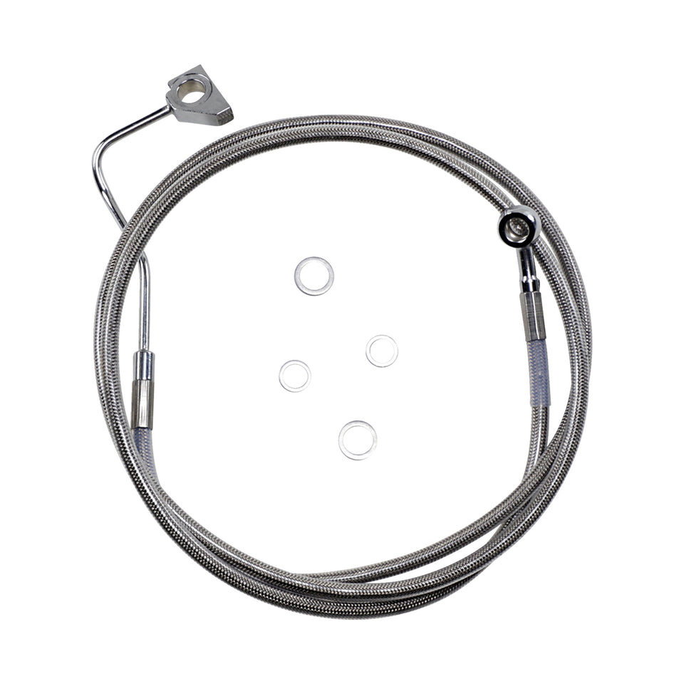 DRAG SPECIALTIES - BRAKE LINE - +4" - STAINLESS STEEL - ABS