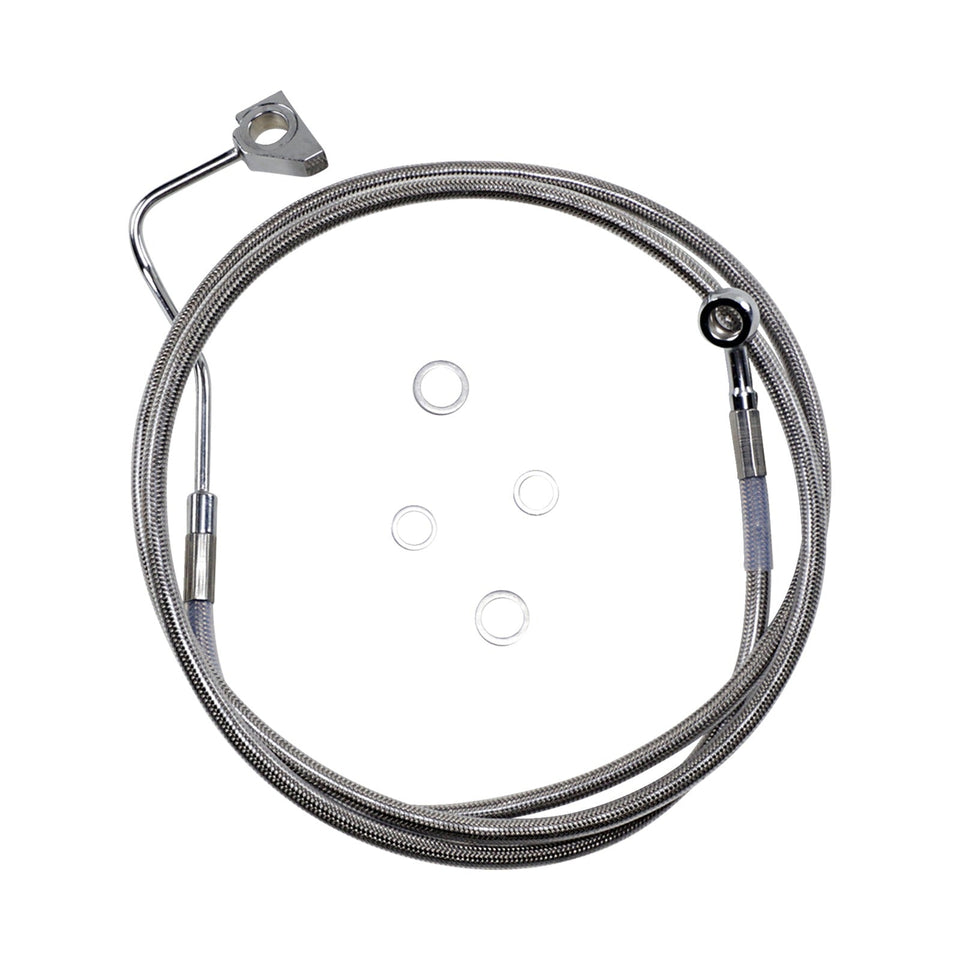 DRAG SPECIALTIES - BRAKE LINE - +4" - STAINLESS STEEL - ABS