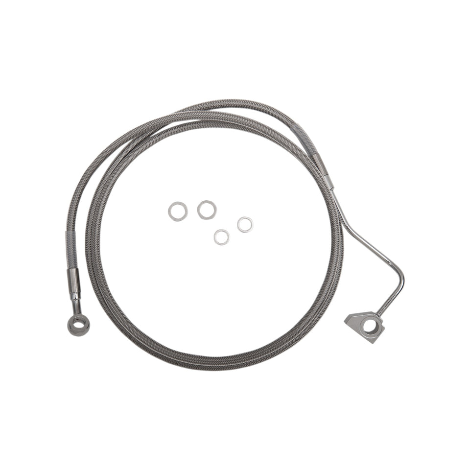 DRAG SPECIALTIES - BRAKE LINE - +6" - STAINLESS STEEL - ABS