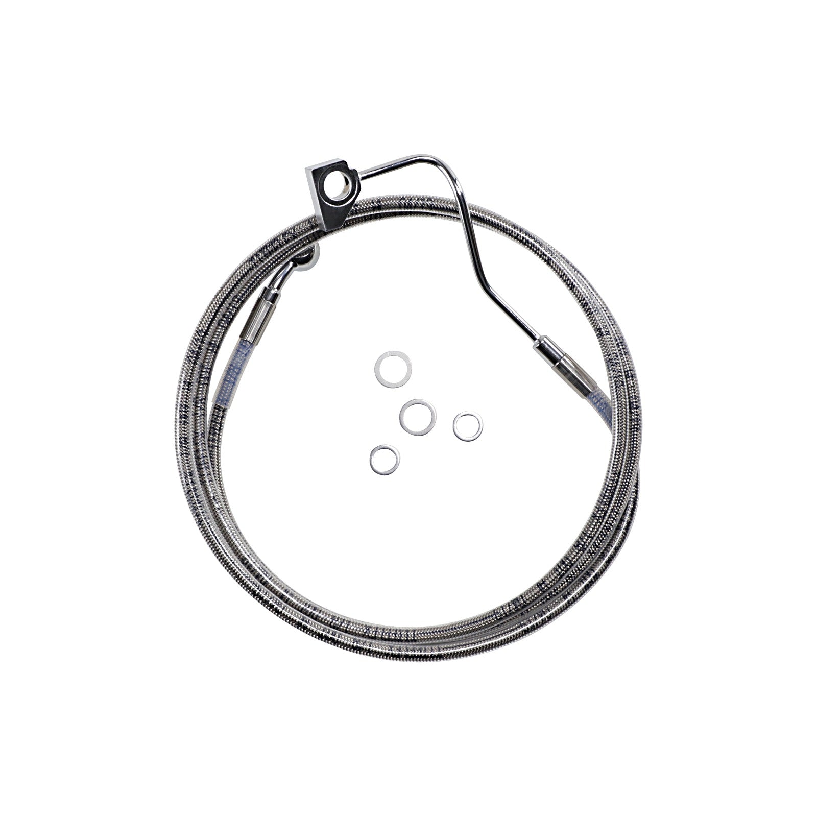 DRAG SPECIALTIES - BRAKE LINE - +6" - STAINLESS STEEL - ABS