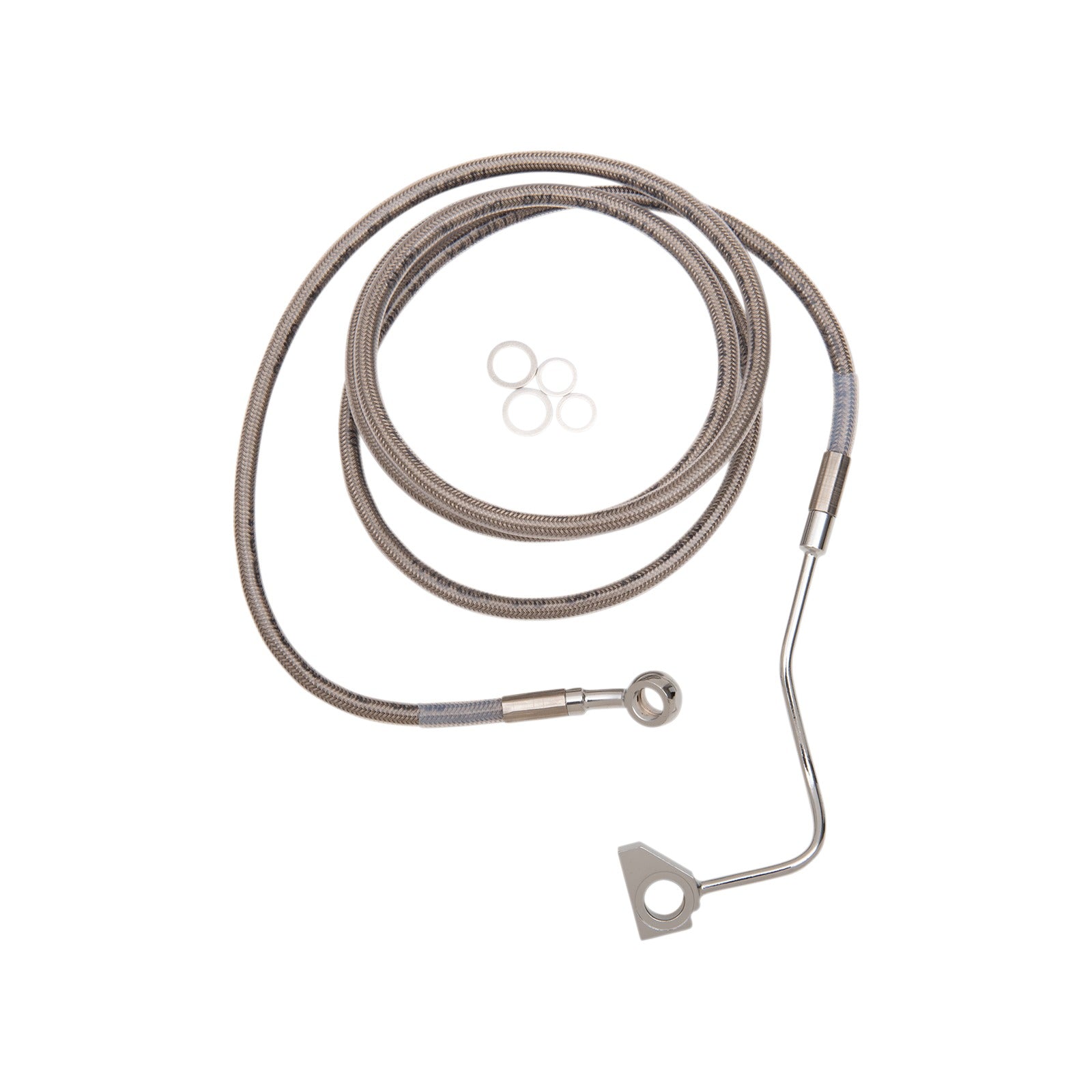 DRAG SPECIALTIES - BRAKE LINE - +8" - STAINLESS STEEL - ABS