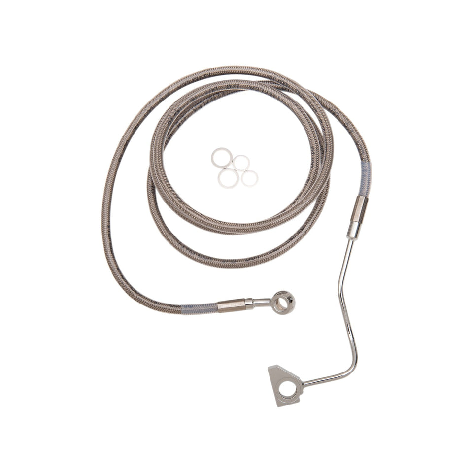 DRAG SPECIALTIES - BRAKE LINE - +8" - STAINLESS STEEL - ABS