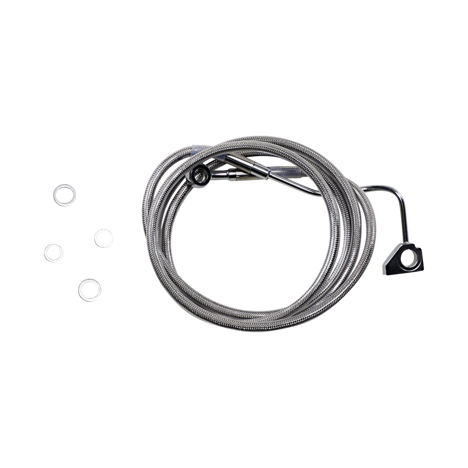 DRAG SPECIALTIES - BRAKE LINE - +10" - STAINLESS STEEL - ABS