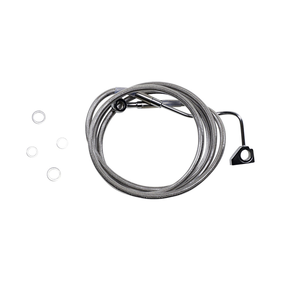DRAG SPECIALTIES - BRAKE LINE - +10" - STAINLESS STEEL - ABS