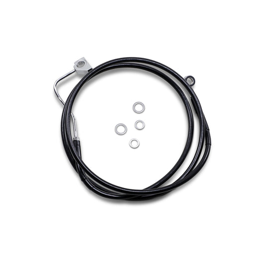 DRAG SPECIALTIES - BRAKE LINE - FRONT (UPPER) - BLACK - +2" WITH ABS