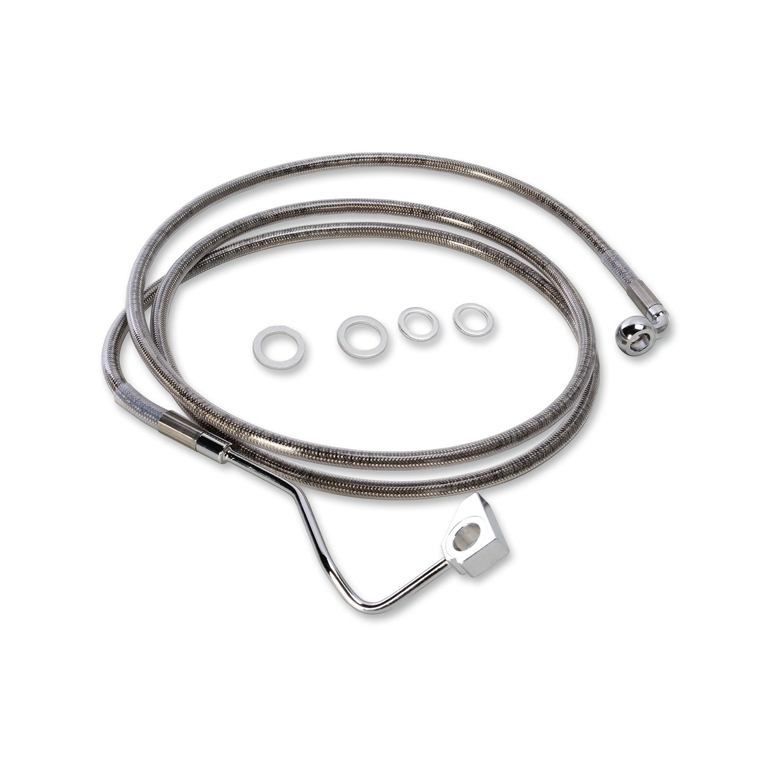 DRAG SPECIALTIES - BRAKE LINE - FRONT - +4" - STAINLESS STEEL