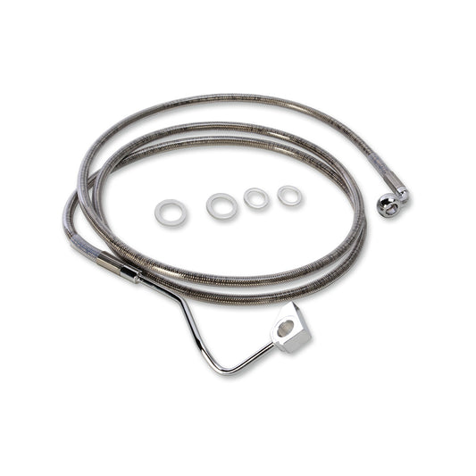 DRAG SPECIALTIES - BRAKE LINE - FRONT - +4" - STAINLESS STEEL