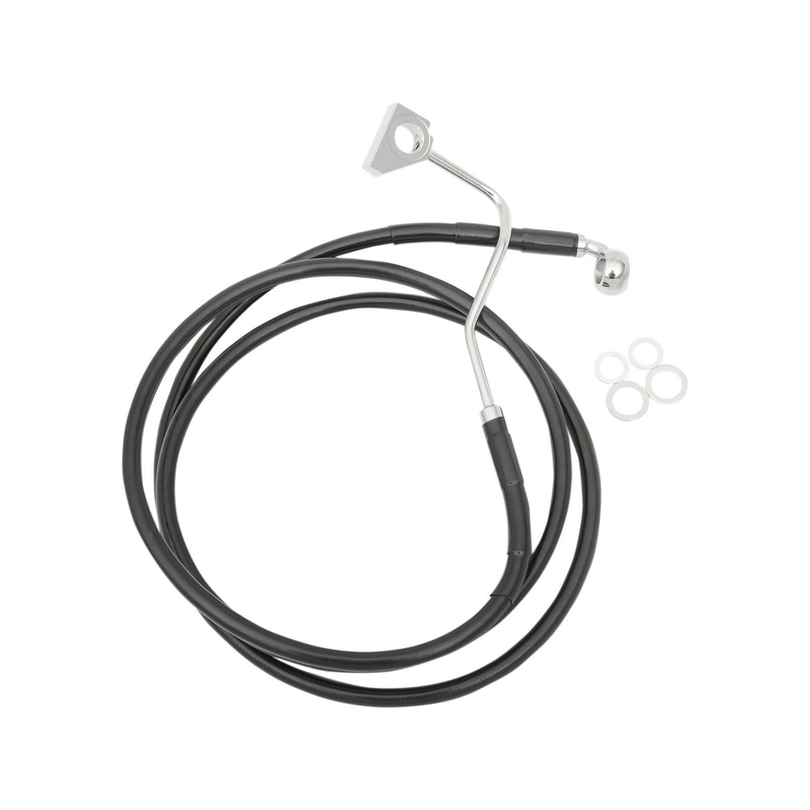 DRAG SPECIALTIES - BRAKE LINE - FRONT (UPPER) - BLACK