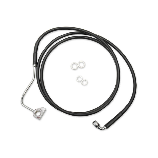 DRAG SPECIALTIES - BRAKE LINE - FRONT (UPPER) - BLACK - +8"