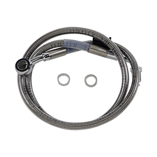 DRAG SPECIALTIES - BRAKE LINE - +4" - STAINLESS STEEL - '18-'23 SOFTAIL