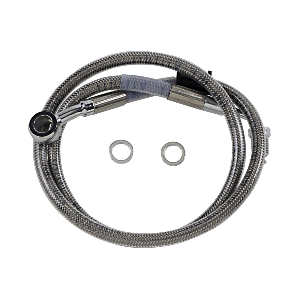 DRAG SPECIALTIES - BRAKE LINE - +4" - STAINLESS STEEL - '18-'23 SOFTAIL