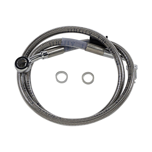 DRAG SPECIALTIES - BRAKE LINE - +4" - STAINLESS STEEL - '18-'23 SOFTAIL
