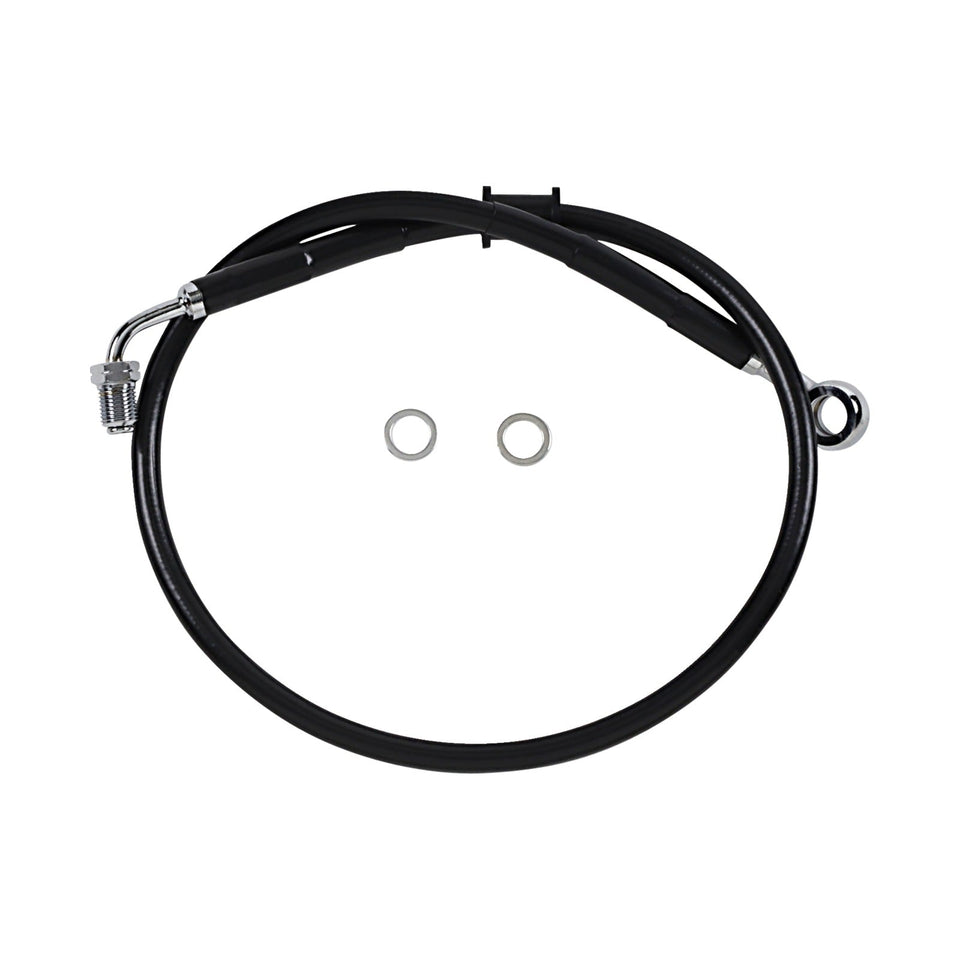 DRAG SPECIALTIES - BRAKE LINE - FRONT (UPPER) - BLACK