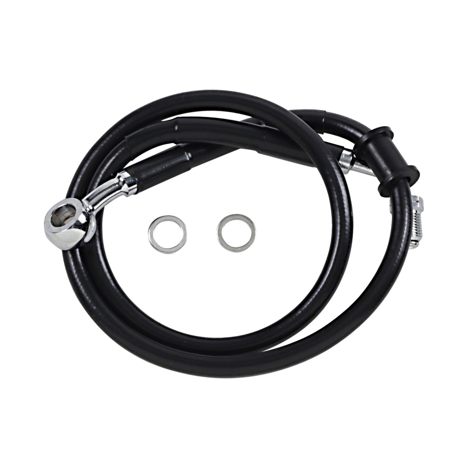 DRAG SPECIALTIES - BRAKE LINE - +2" - BLACK - '18-'24 SOFTAIL