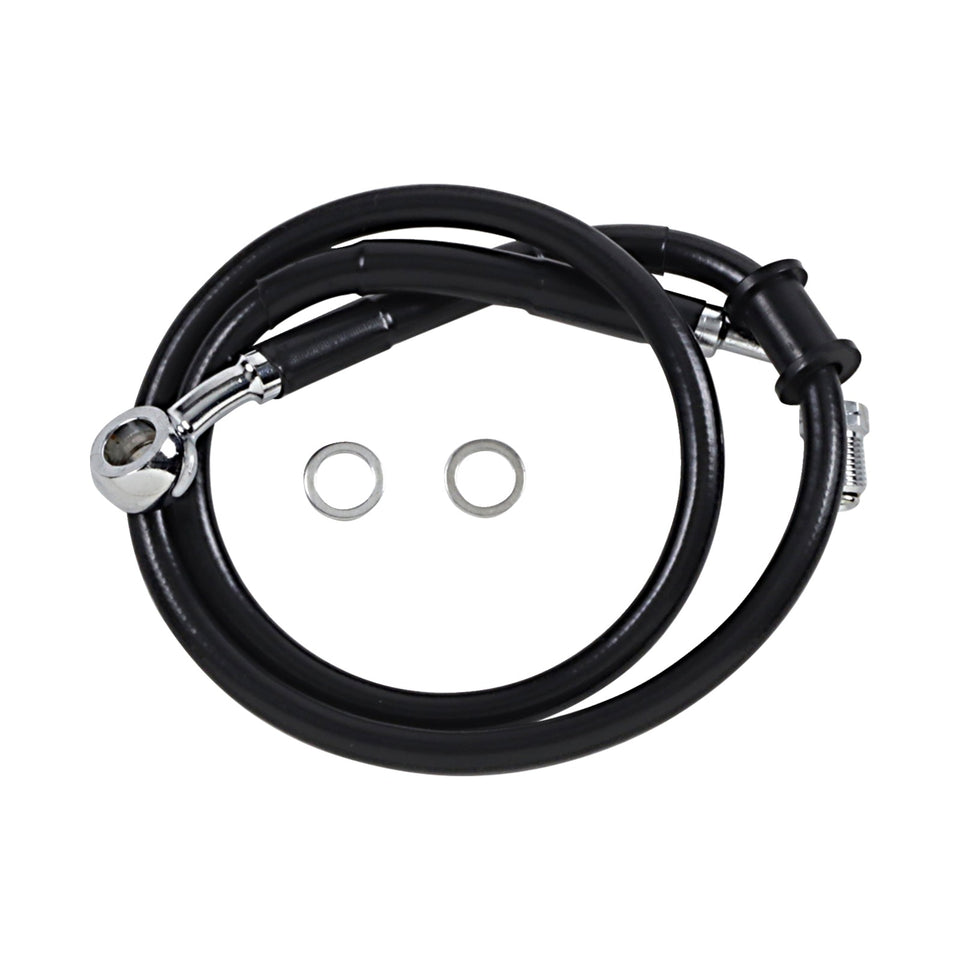 DRAG SPECIALTIES - BRAKE LINE - +2" - BLACK - '18-'24 SOFTAIL