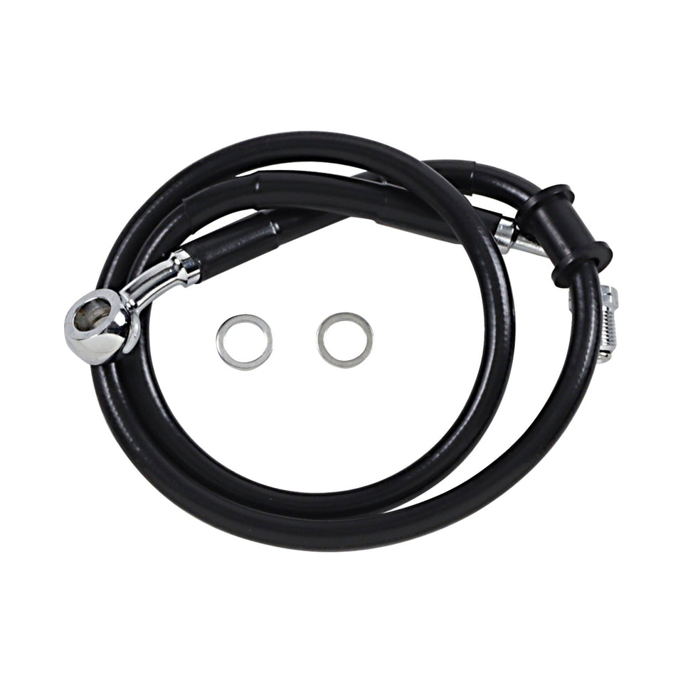 DRAG SPECIALTIES - BRAKE LINE - +2" - BLACK - '18-'24 SOFTAIL