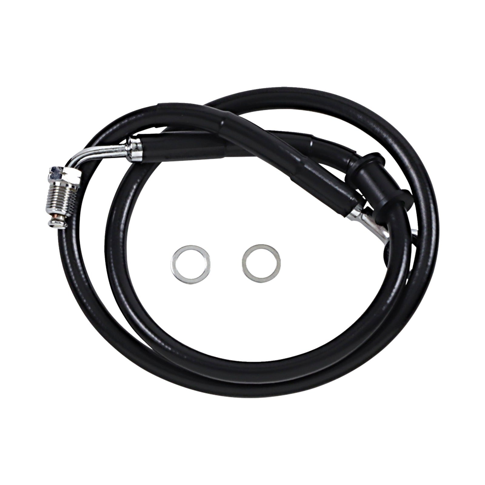 DRAG SPECIALTIES - BRAKE LINE - +4" - BLACK - '18-'24 SOFTAIL