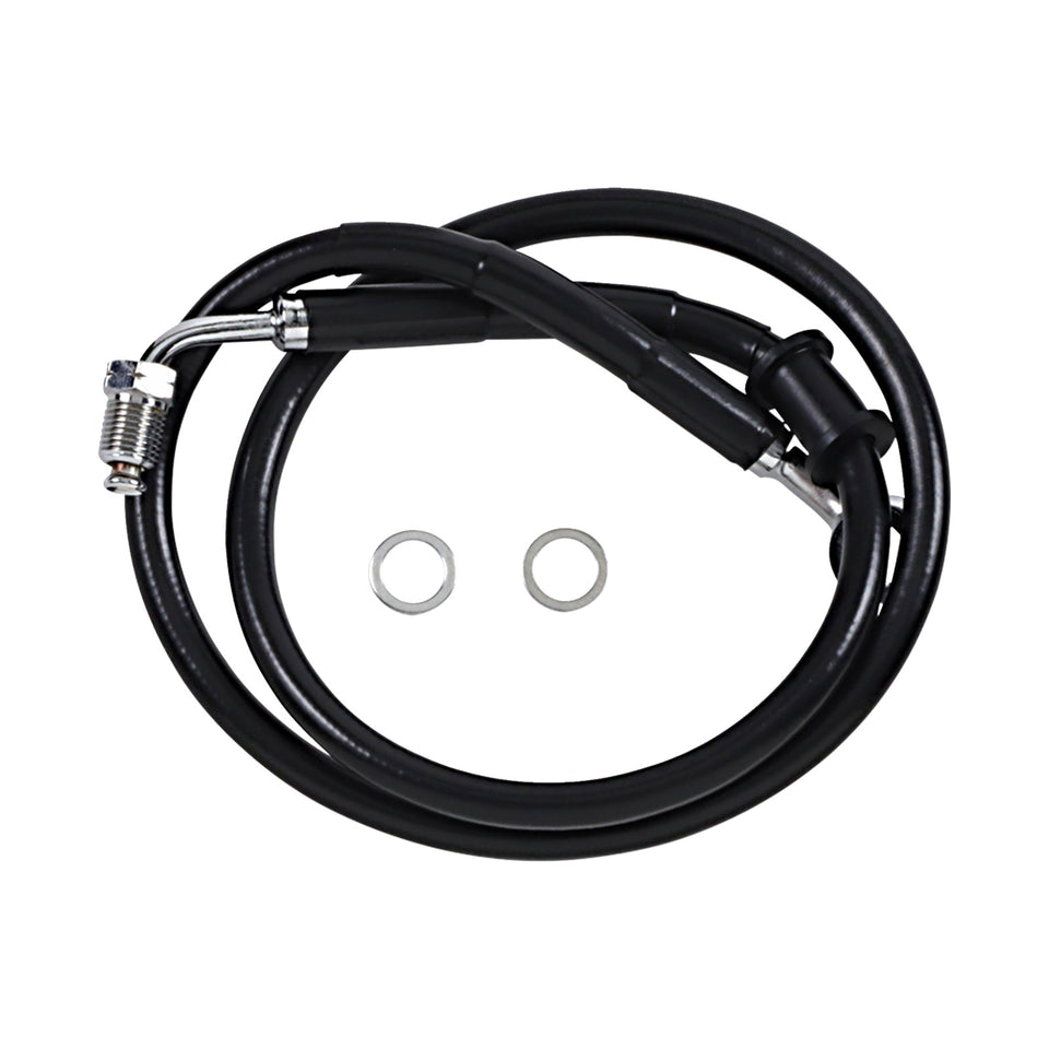 DRAG SPECIALTIES - BRAKE LINE - +4" - BLACK - '18-'24 SOFTAIL