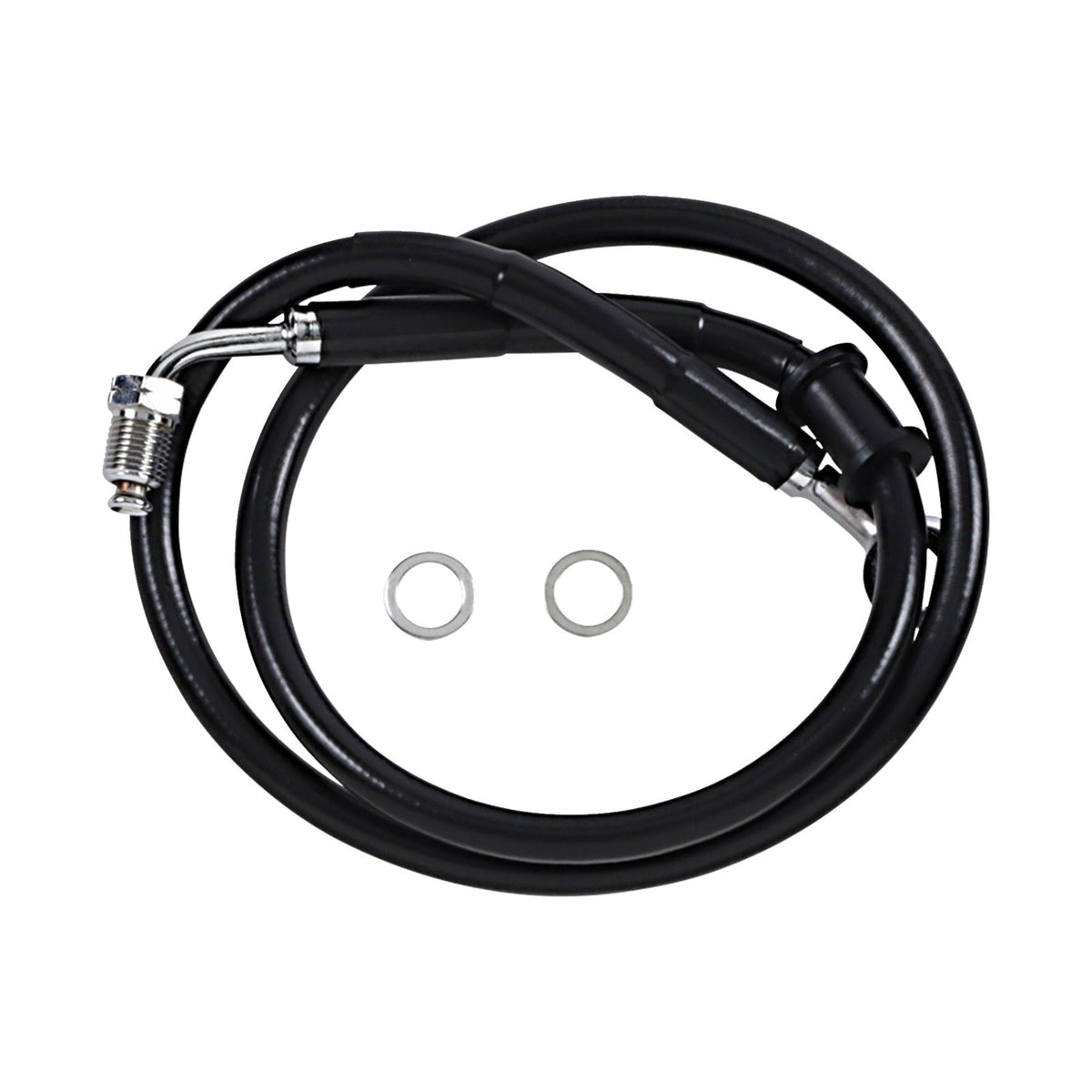 DRAG SPECIALTIES - BRAKE LINE - +4" - BLACK - '18-'24 SOFTAIL
