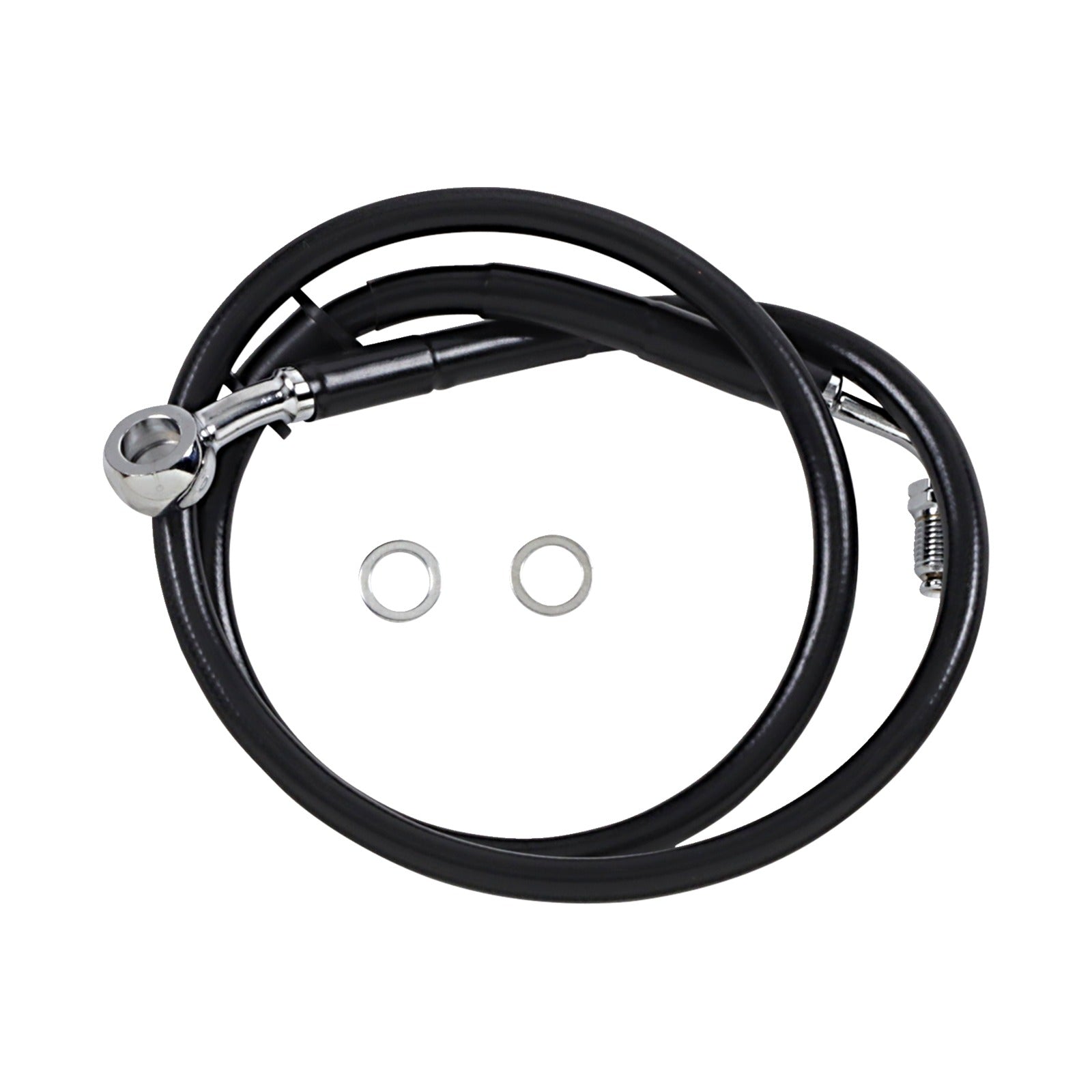DRAG SPECIALTIES - BRAKE LINE - +6" - BLACK - '18-'24 SOFTAIL