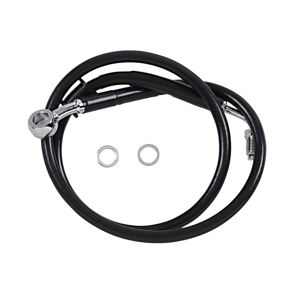 DRAG SPECIALTIES - BRAKE LINE - +6" - BLACK - '18-'24 SOFTAIL