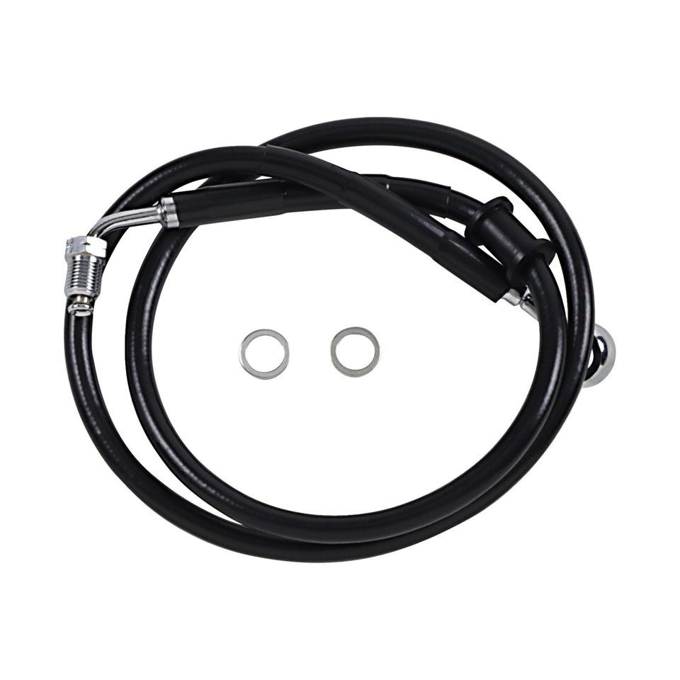 DRAG SPECIALTIES - BRAKE LINE - +8" - BLACK - '18-'24 SOFTAIL