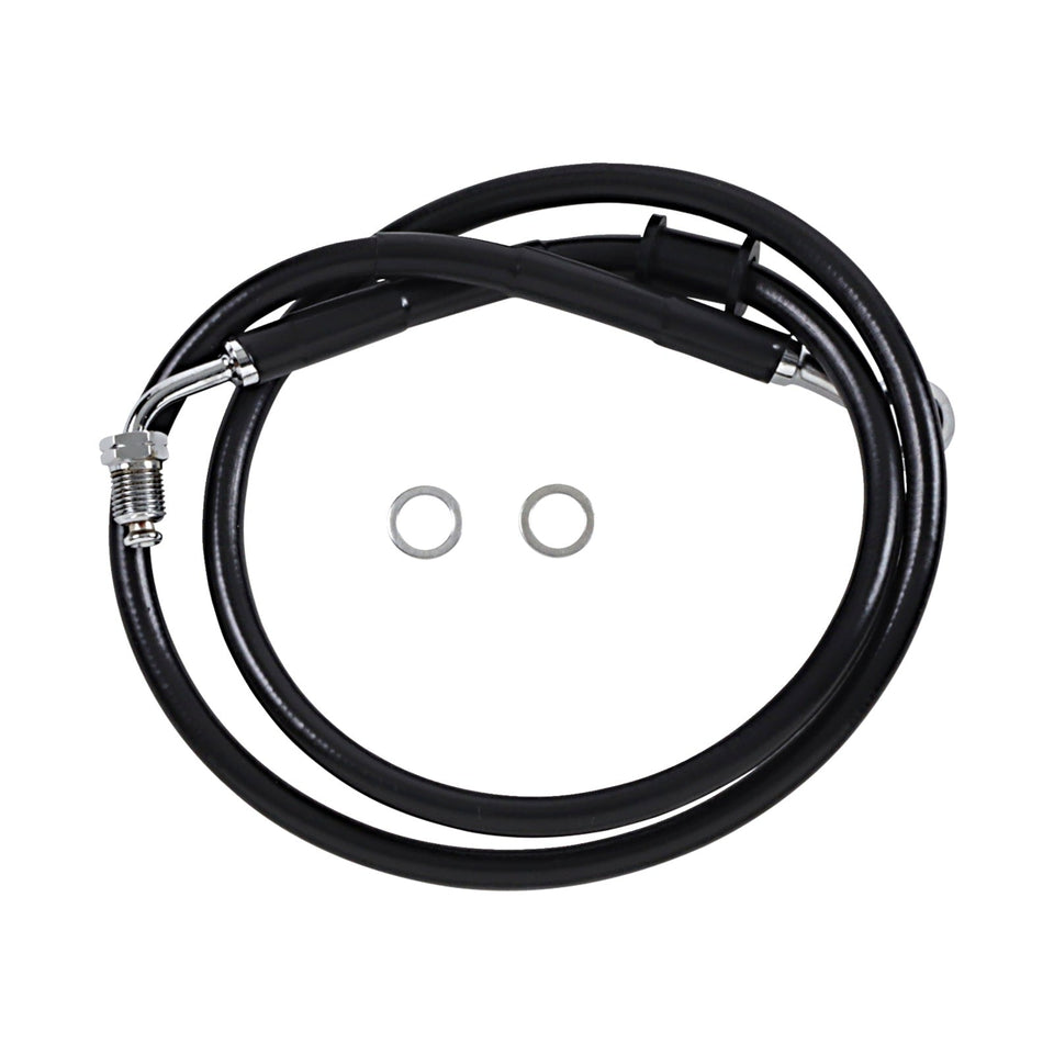DRAG SPECIALTIES - BRAKE LINE - +10" - BLACK - '18-'24 SOFTAIL