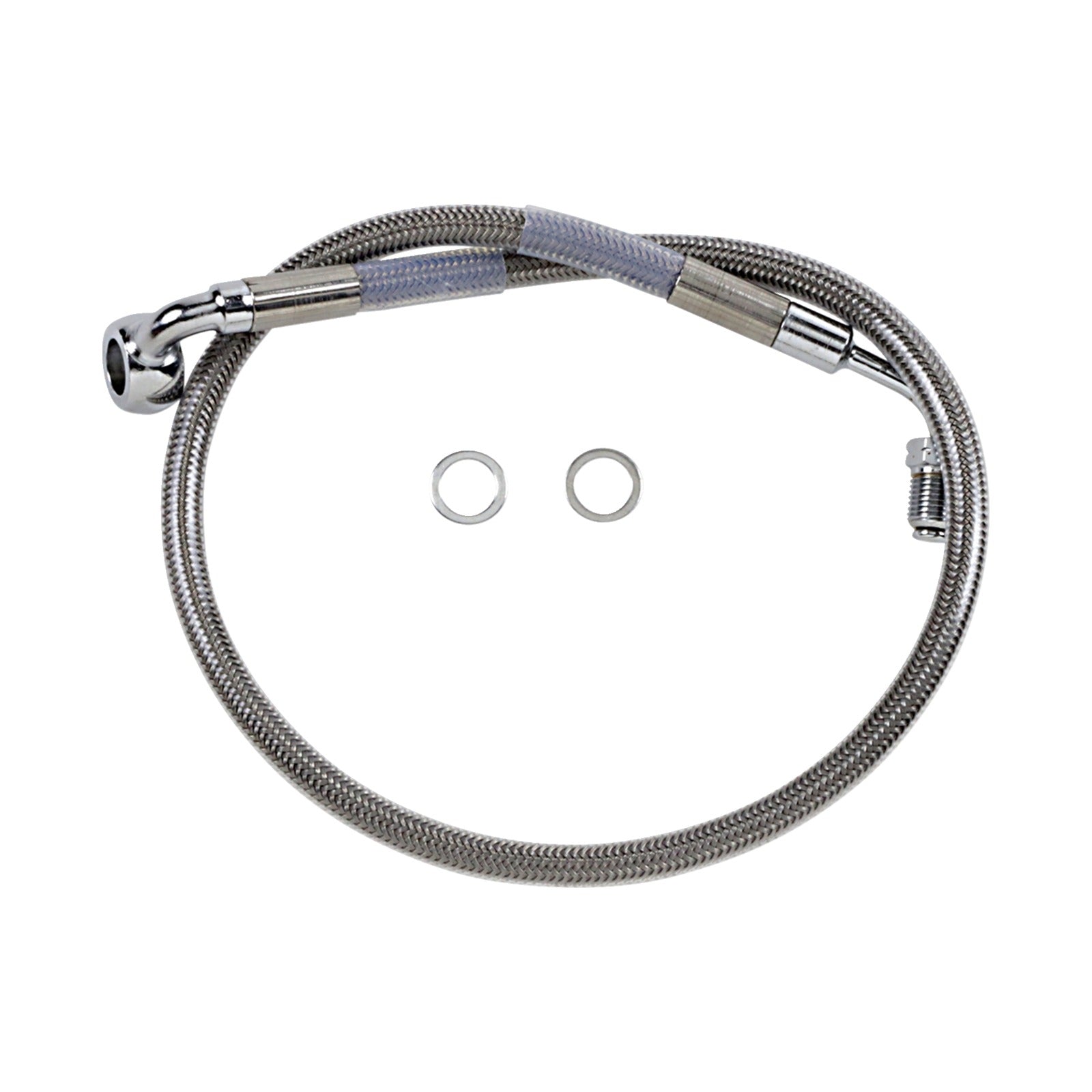 DRAG SPECIALTIES - BRAKE LINE - FRONT (UPPER) - STAINLESS STEEL