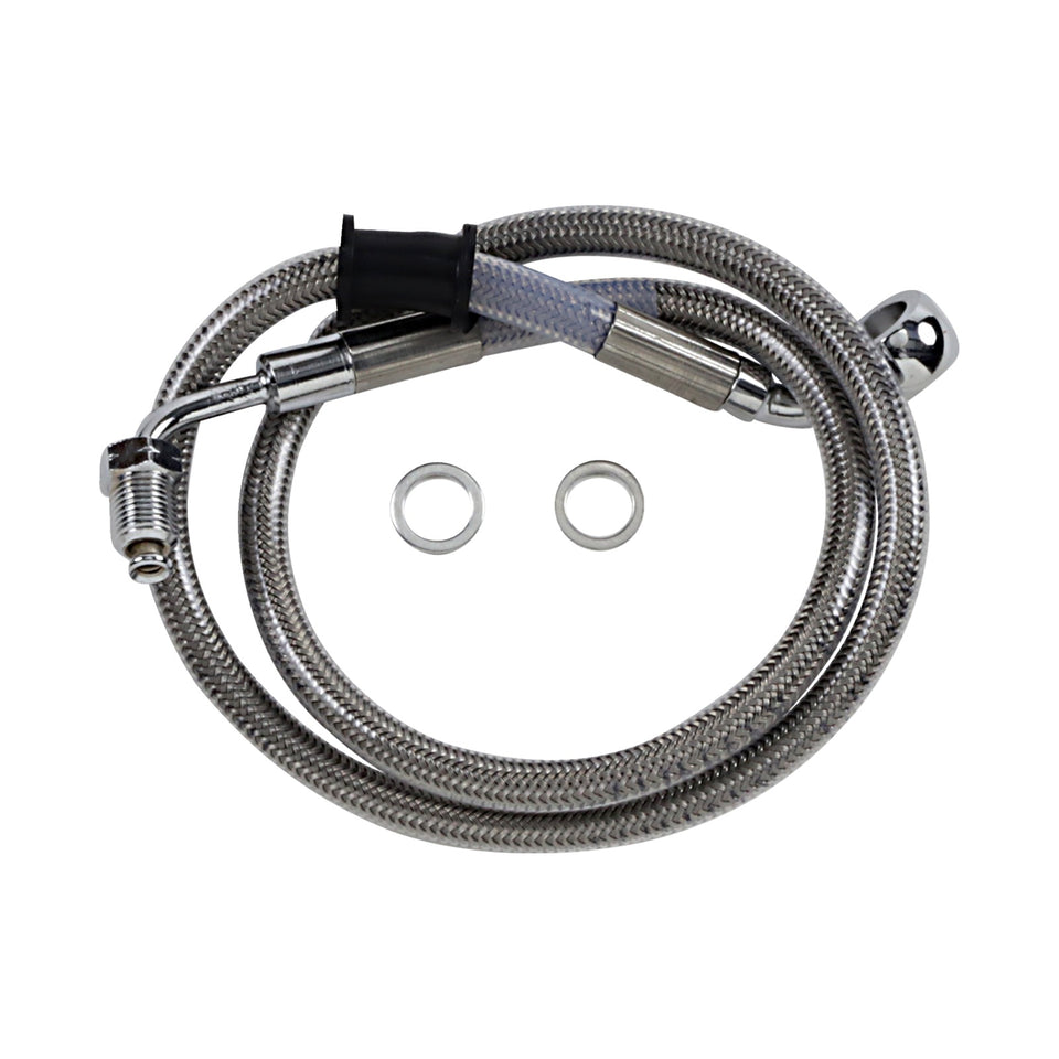 DRAG SPECIALTIES - BRAKE LINE - +4" - STAINLESS STEEL - '18-'21 SOFTAIL