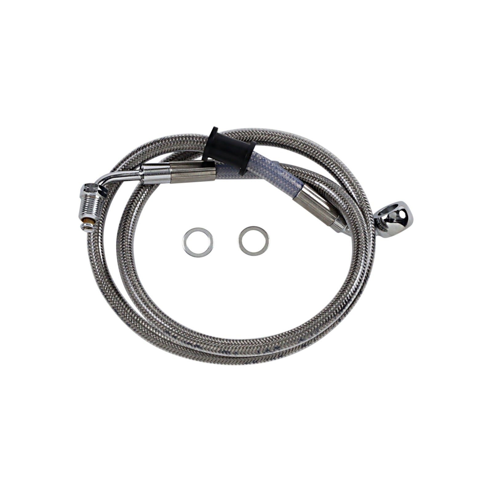 DRAG SPECIALTIES - BRAKE LINE - +8" - STAINLESS STEEL - '18-'21 SOFTAIL