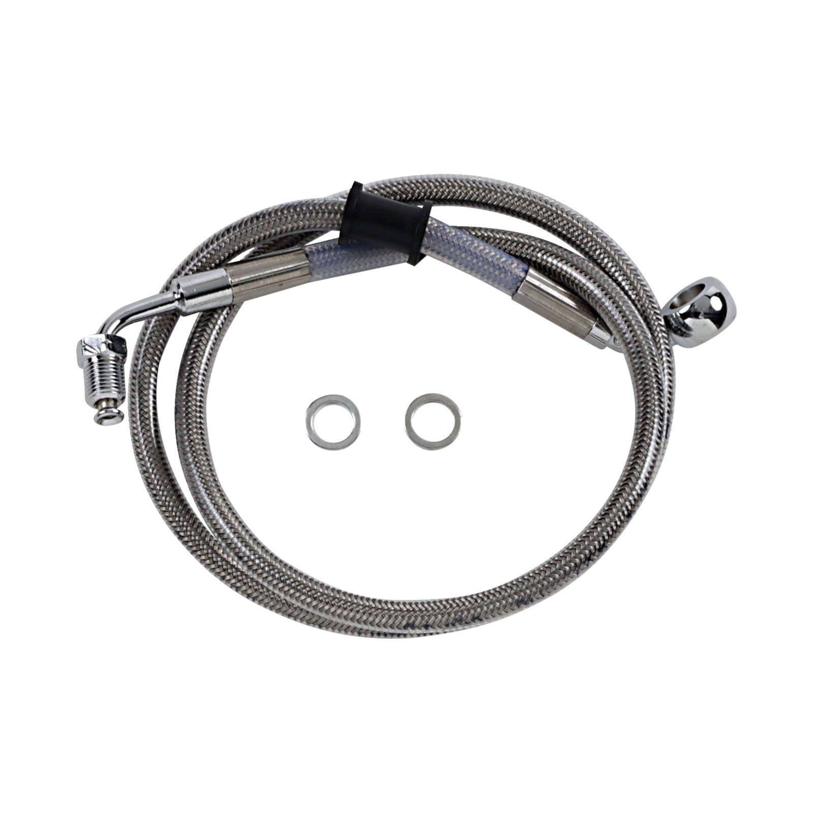 DRAG SPECIALTIES - BRAKE LINE - +10" - STAINLESS STEEL - '18-'21 SOFTAIL
