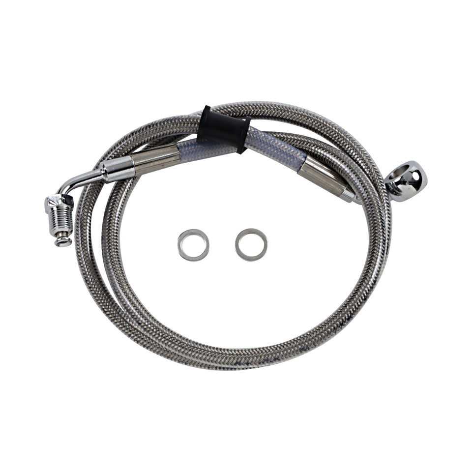 DRAG SPECIALTIES - BRAKE LINE - +10" - STAINLESS STEEL - '18-'21 SOFTAIL