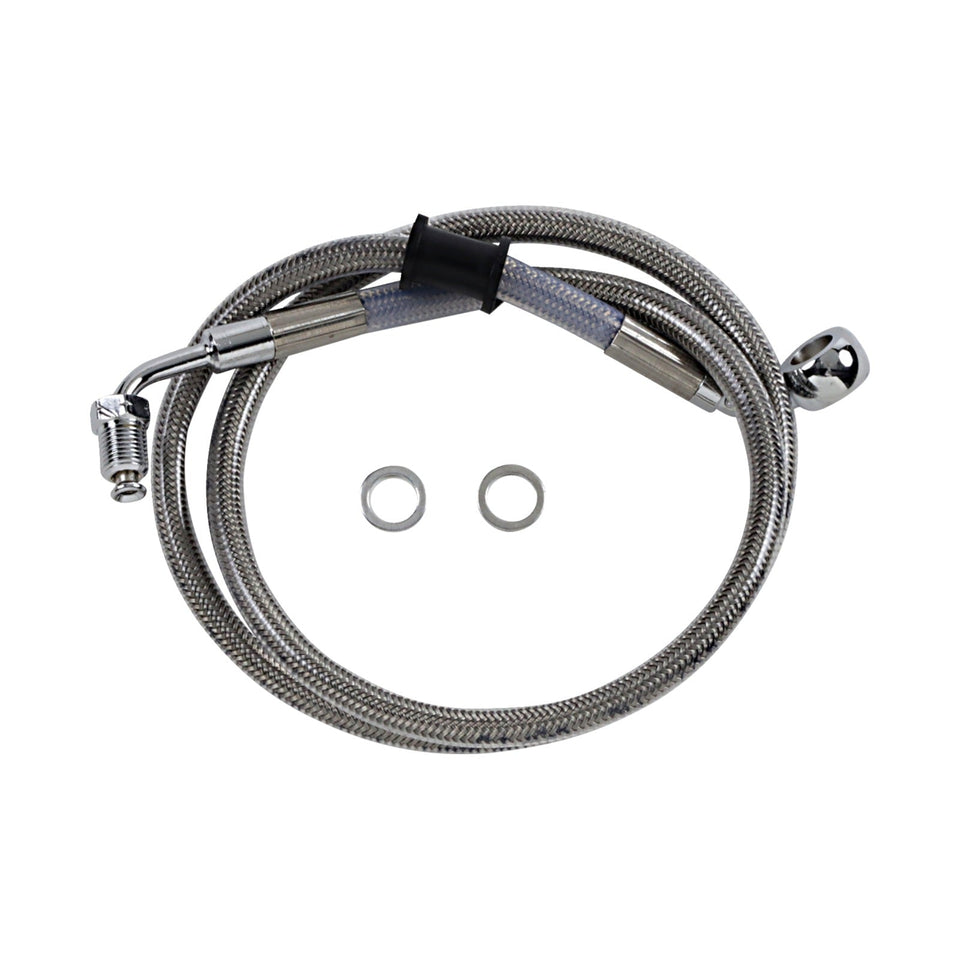 DRAG SPECIALTIES - BRAKE LINE - +10" - STAINLESS STEEL - '18-'21 SOFTAIL