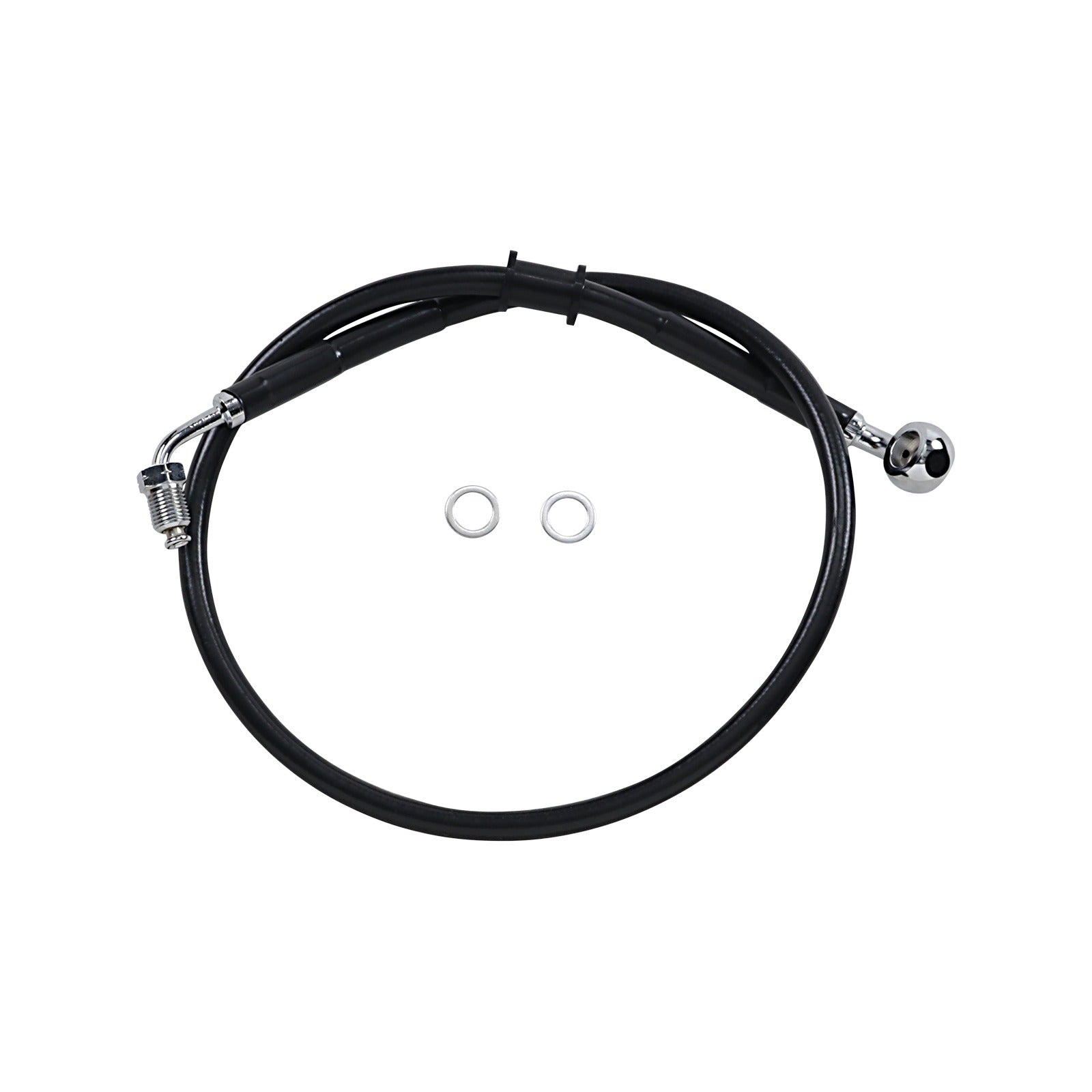 DRAG SPECIALTIES - BRAKE LINE - +4" - BLACK - '18-'21 SOFTAIL