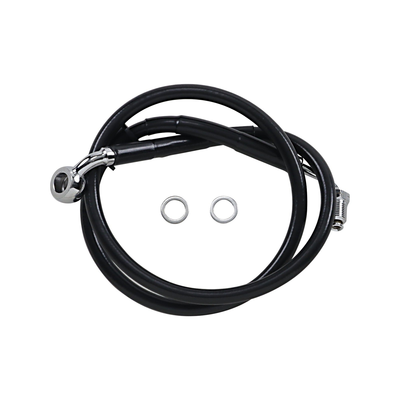 DRAG SPECIALTIES - BRAKE LINE - +8" - BLACK - '18-'21 SOFTAIL