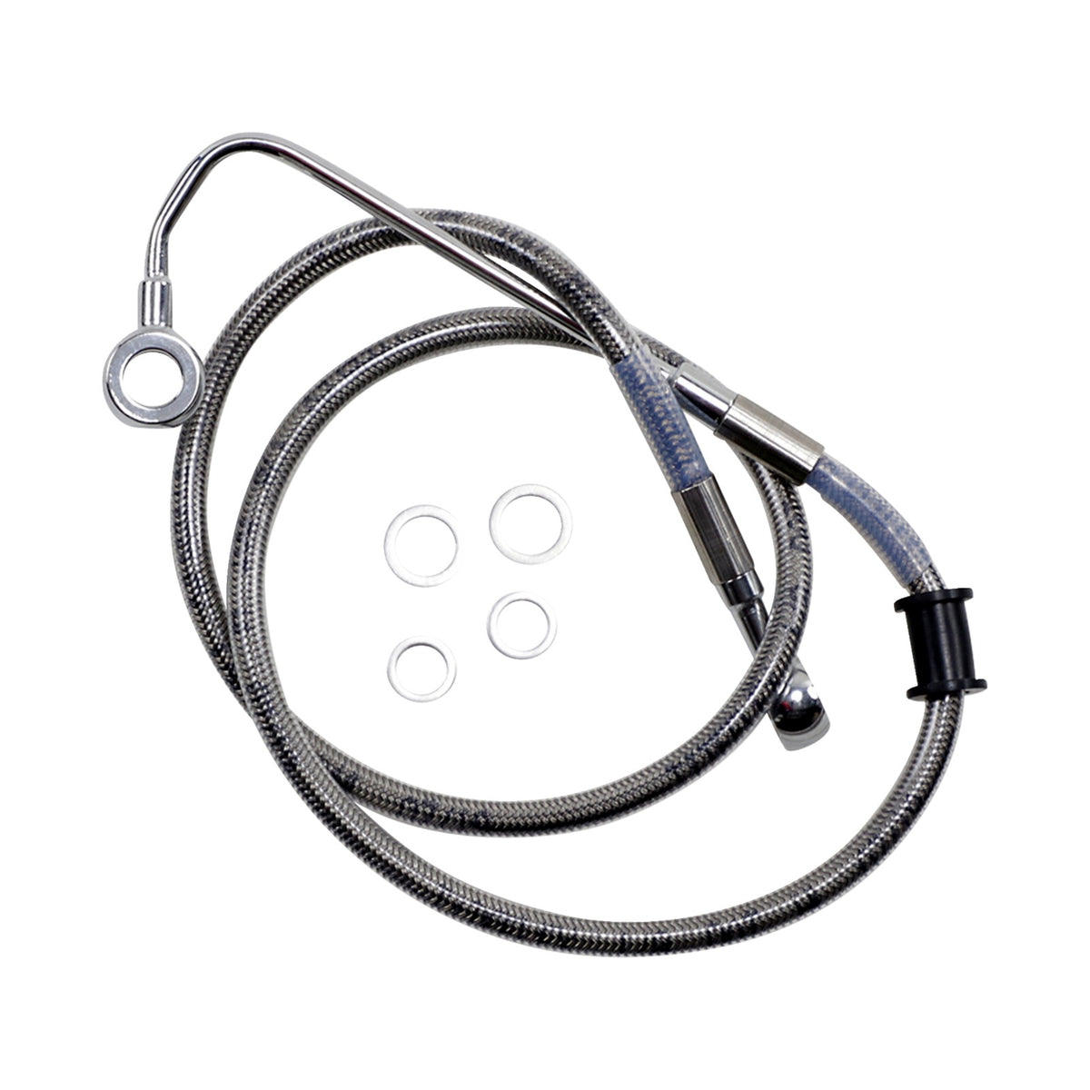 DRAG SPECIALTIES - BRAKE LINE - +4" - STAINLESS STEEL - '18-'23 SOFTAIL