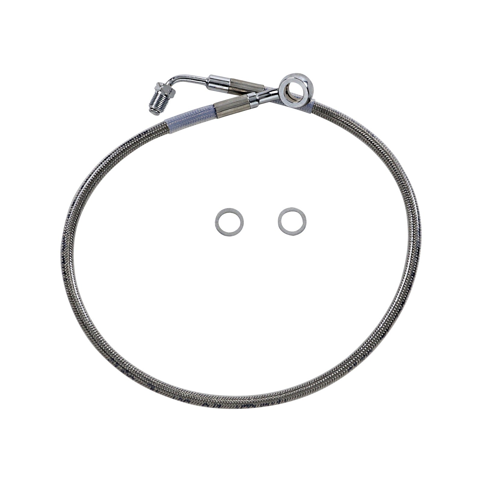 DRAG SPECIALTIES - BRAKE LINE - +4" - STAINLESS STEEL - '18-'23 SOFTAIL
