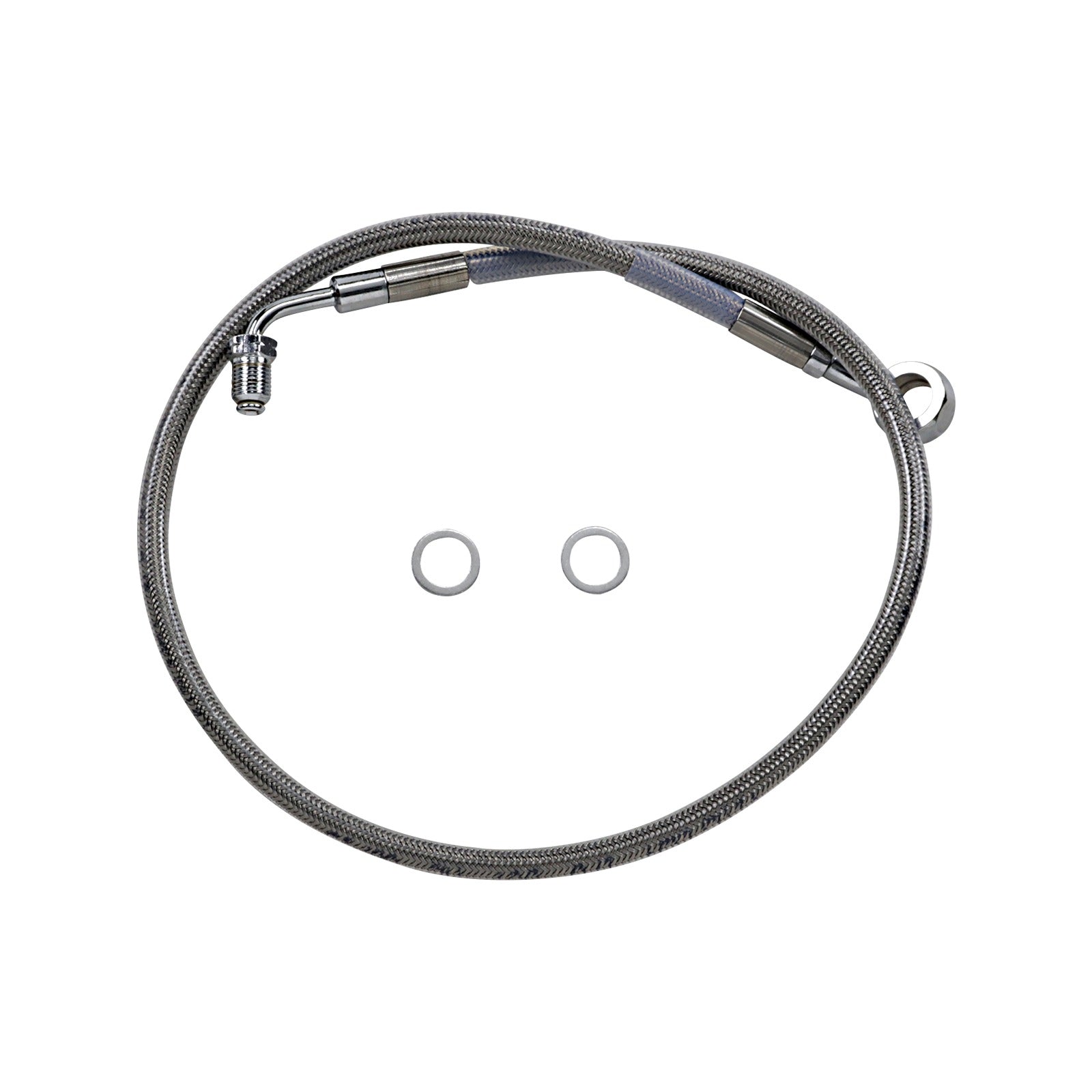 DRAG SPECIALTIES - BRAKE LINE - +6" - STAINLESS STEEL - '18-'23 SOFTAIL