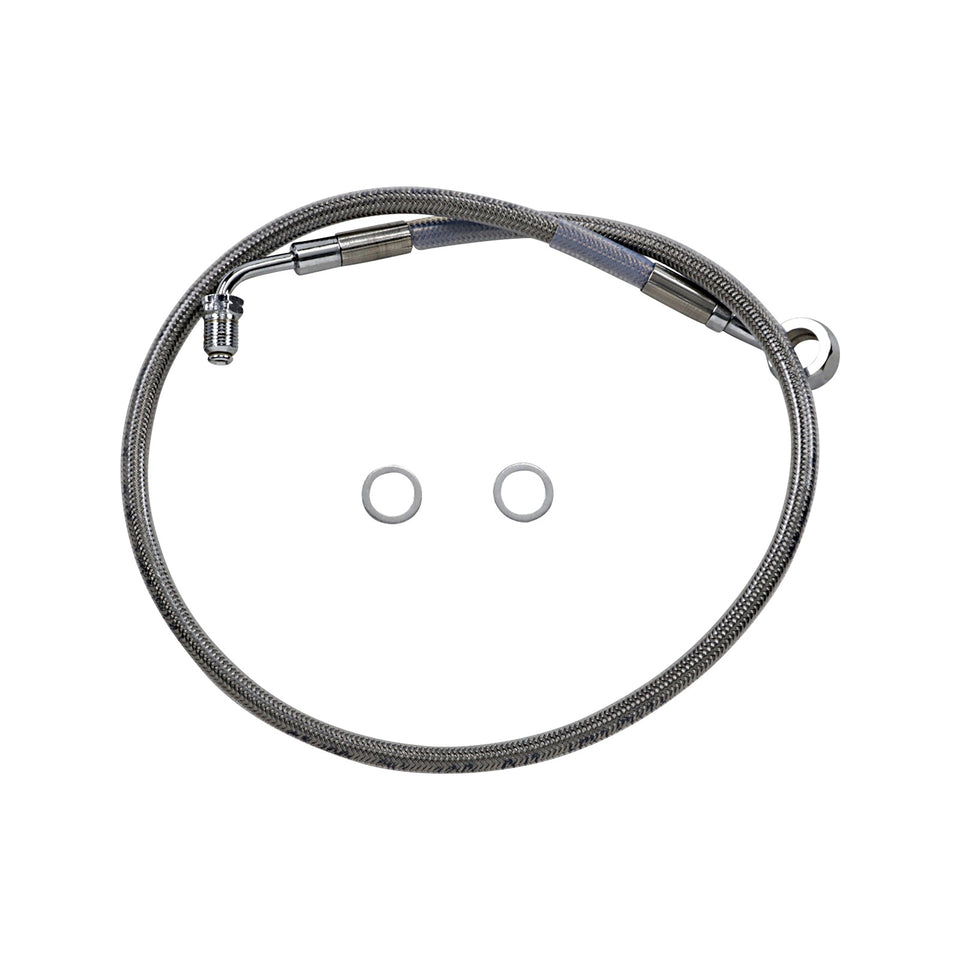 DRAG SPECIALTIES - BRAKE LINE - +6" - STAINLESS STEEL - '18-'23 SOFTAIL