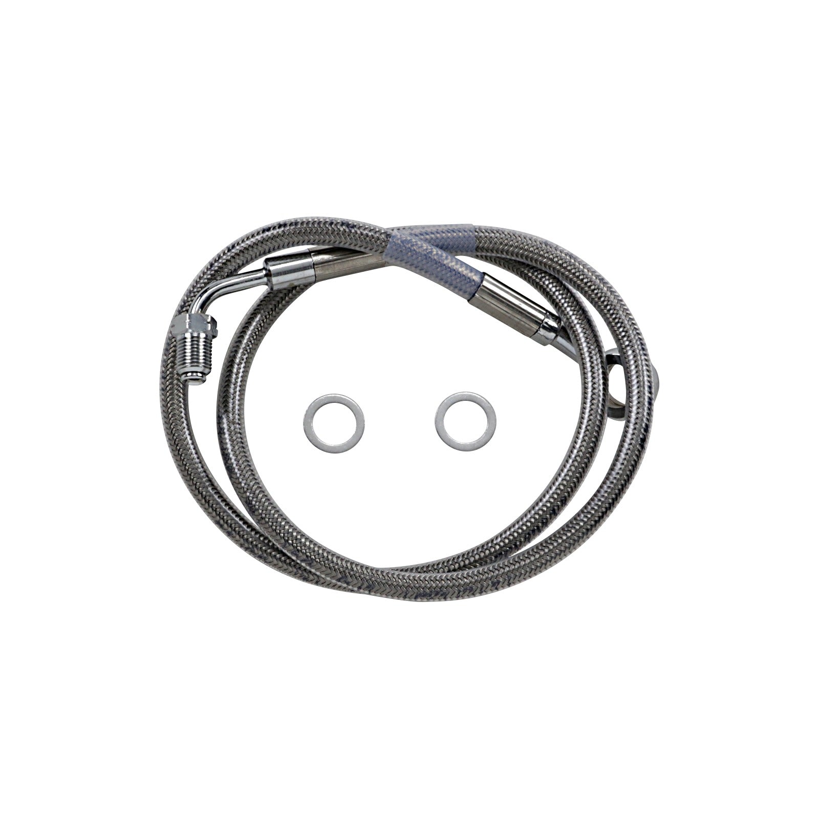 DRAG SPECIALTIES - BRAKE LINE - +10" - STAINLESS STEEL - '18-'23 SOFTAIL