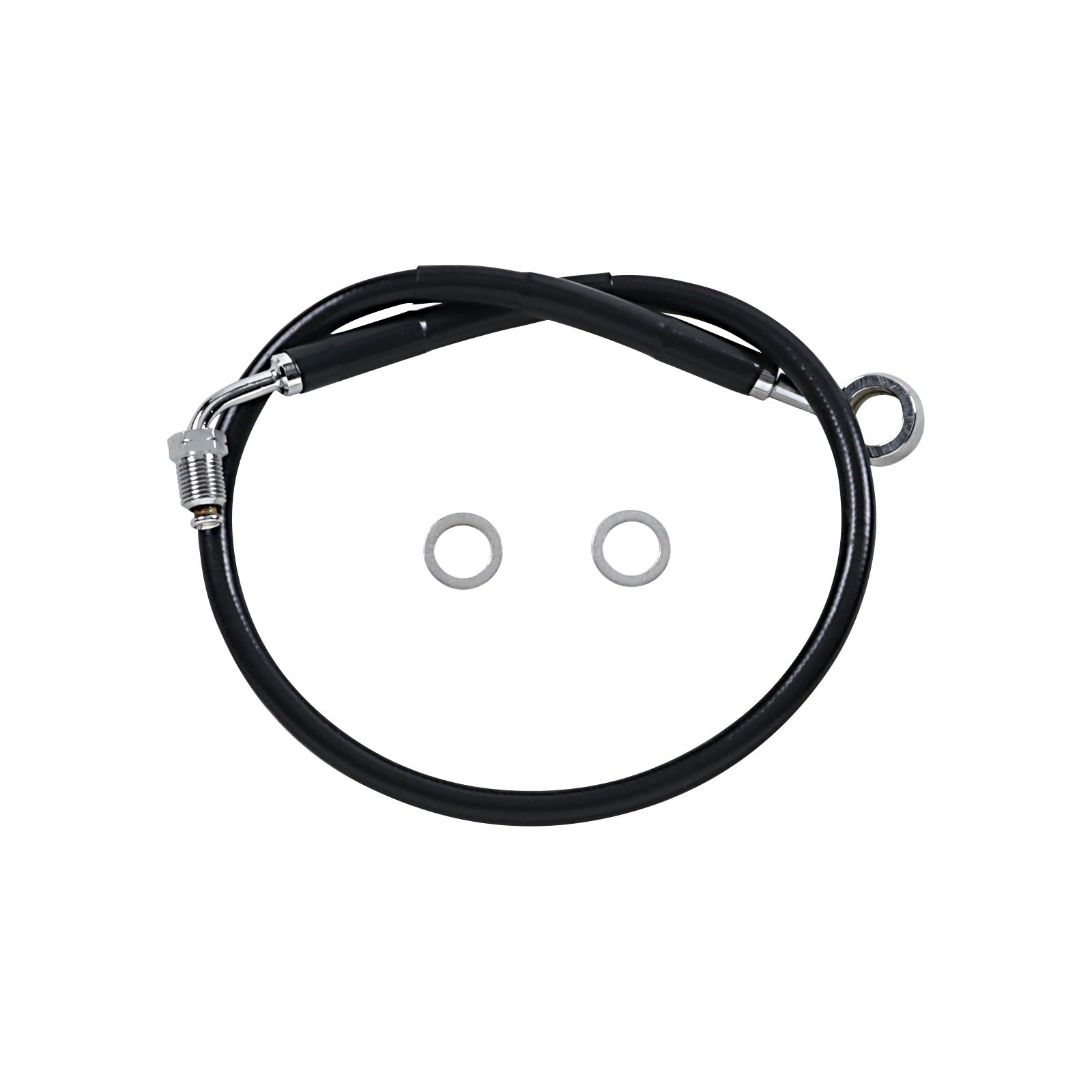 DRAG SPECIALTIES - BRAKE LINE - FRONT (UPPER) - BLACK