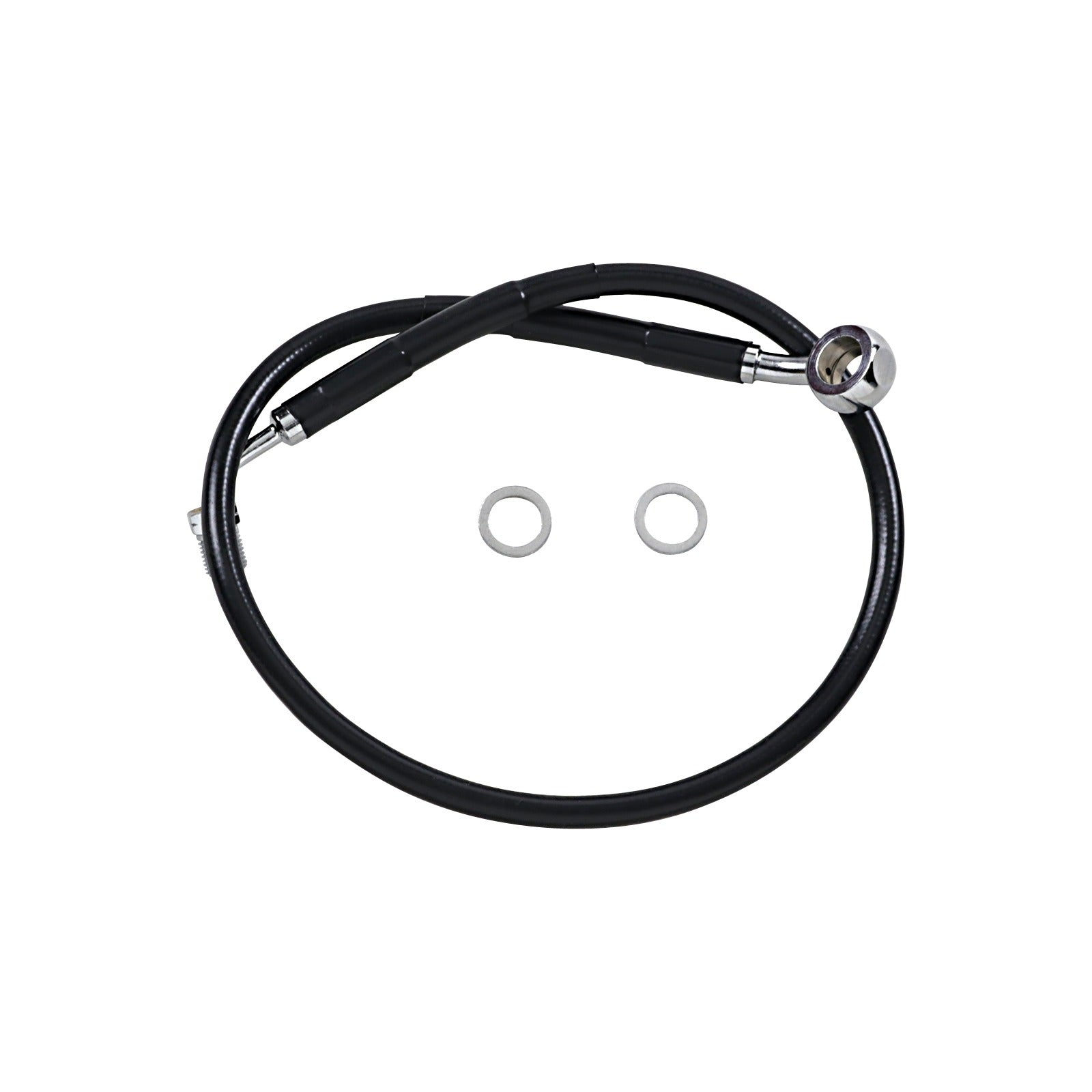 DRAG SPECIALTIES - BRAKE LINE - +2" - BLACK - '18-'23 SOFTAIL
