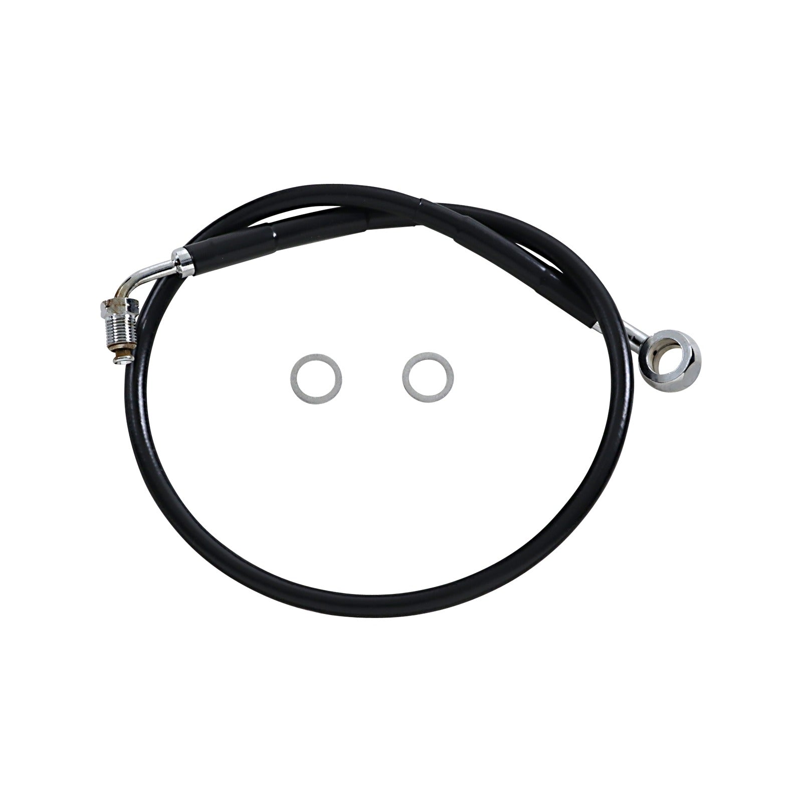 DRAG SPECIALTIES - BRAKE LINE - +4" - BLACK - '18-'23 SOFTAIL