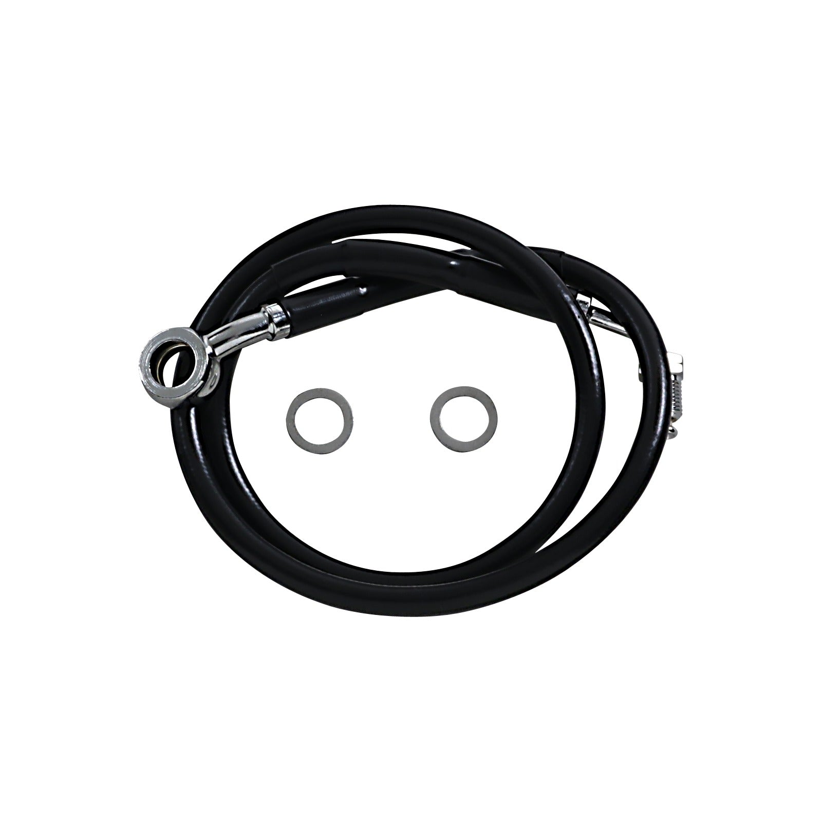 DRAG SPECIALTIES - BRAKE LINE - +8" - BLACK - '18-'23 SOFTAIL