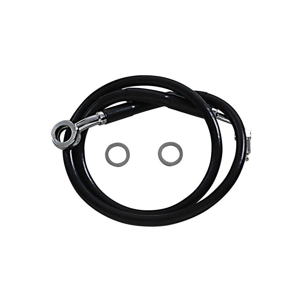 DRAG SPECIALTIES - BRAKE LINE - +8" - BLACK - '18-'23 SOFTAIL